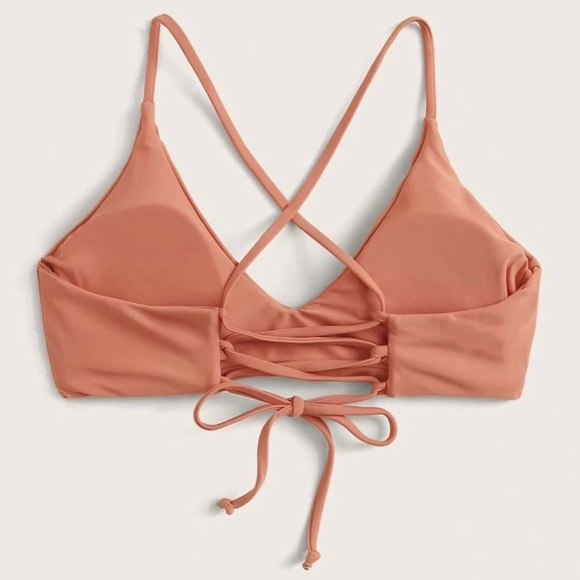 👙 2 for $15 👙 SHEIN crossback lace up bikini top - Picture 2 of 5